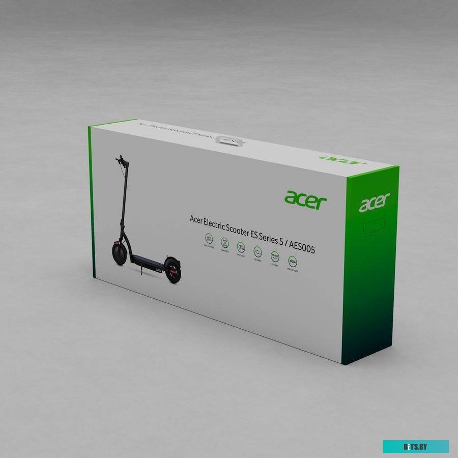 HA.ESCOO.001 Электросамокат Acer ES Series 5 AES005 15000mAh черный (без сумки)