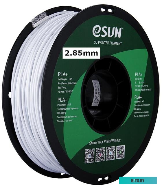 Т0032294 eSUN PLA+ 2.85 мм 1000 г (холодный белый)