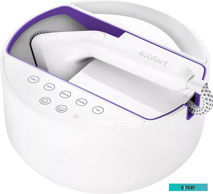 КТ-9110-1 Отпариватель ручной KitFort КТ-9110-1,  белый  / фиолетовый