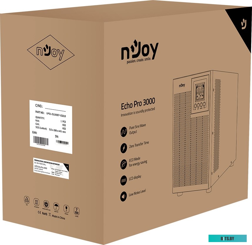 Источник бесперебойного питания nJoy Echo Pro 3000 <UPOL-OL300EP-CG01B>