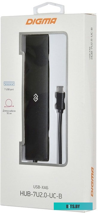 USB-хаб Digma HUB-7U2.0-UC-B