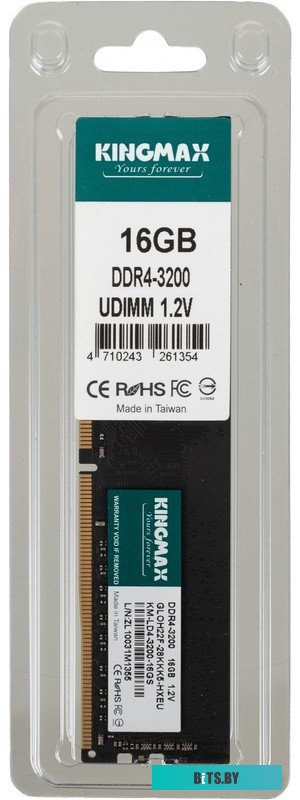 KM-LD4-3200-16GS Kingmax 16ГБ DDR4 3200 МГц KM-LD4-3200-16GS