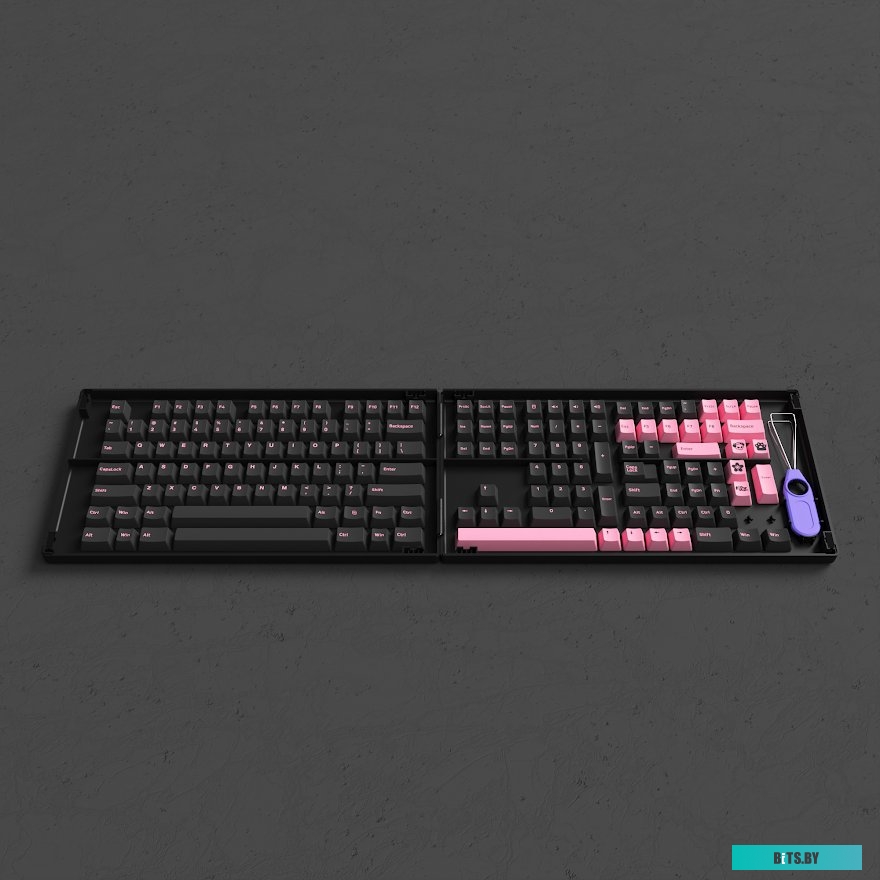 Набор кейкапов Akko Black & Pink Cherry Profile keycaps 229 шт <1561151>