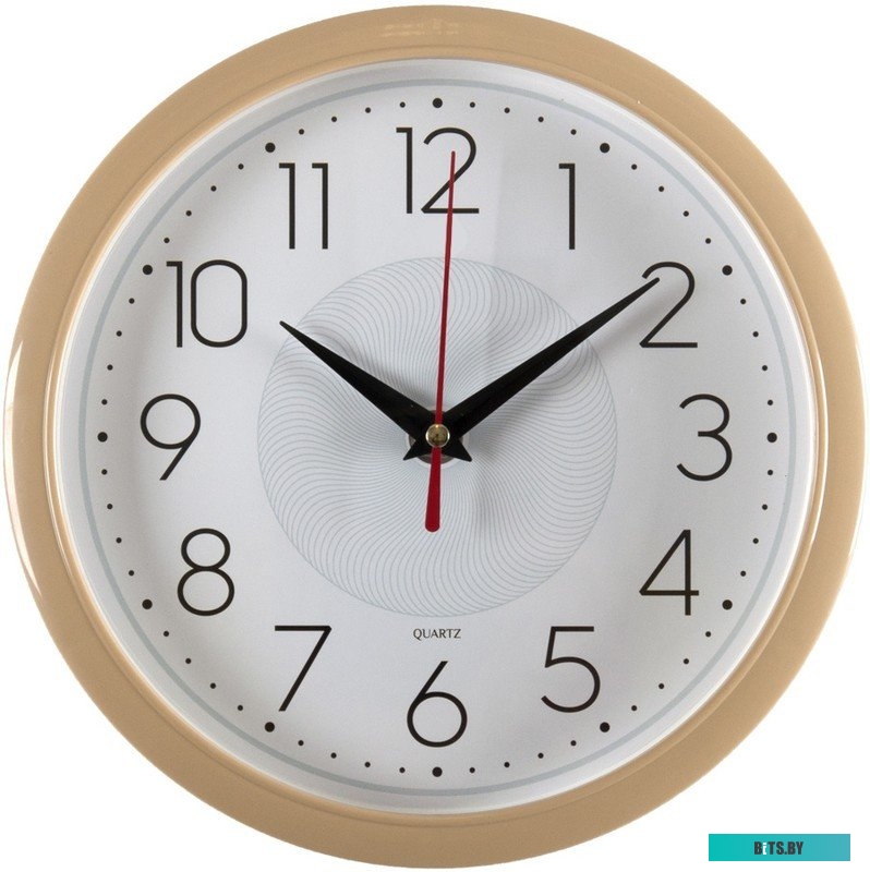 WALLC-R83P22/IVORY Часы настенные аналоговые Бюрократ WALLC-R83P D22см белый/бежевый