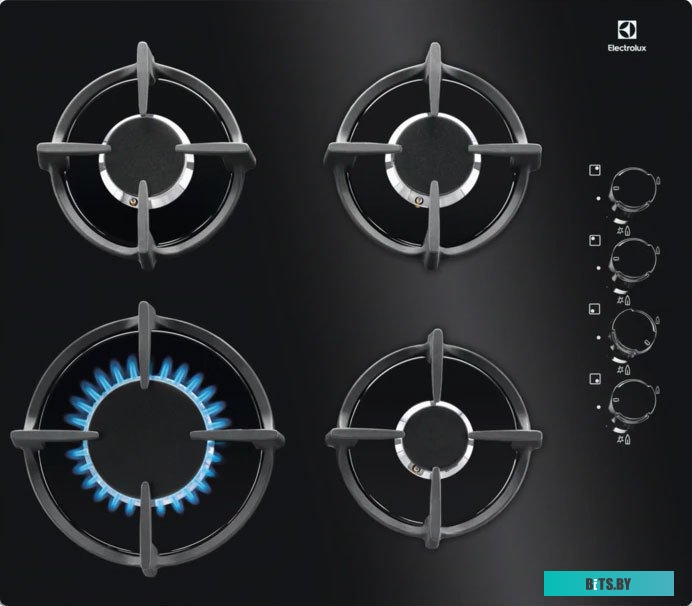 KGG6407K Газовая варочная панель Electrolux KGG6407K,  независимая,  черный