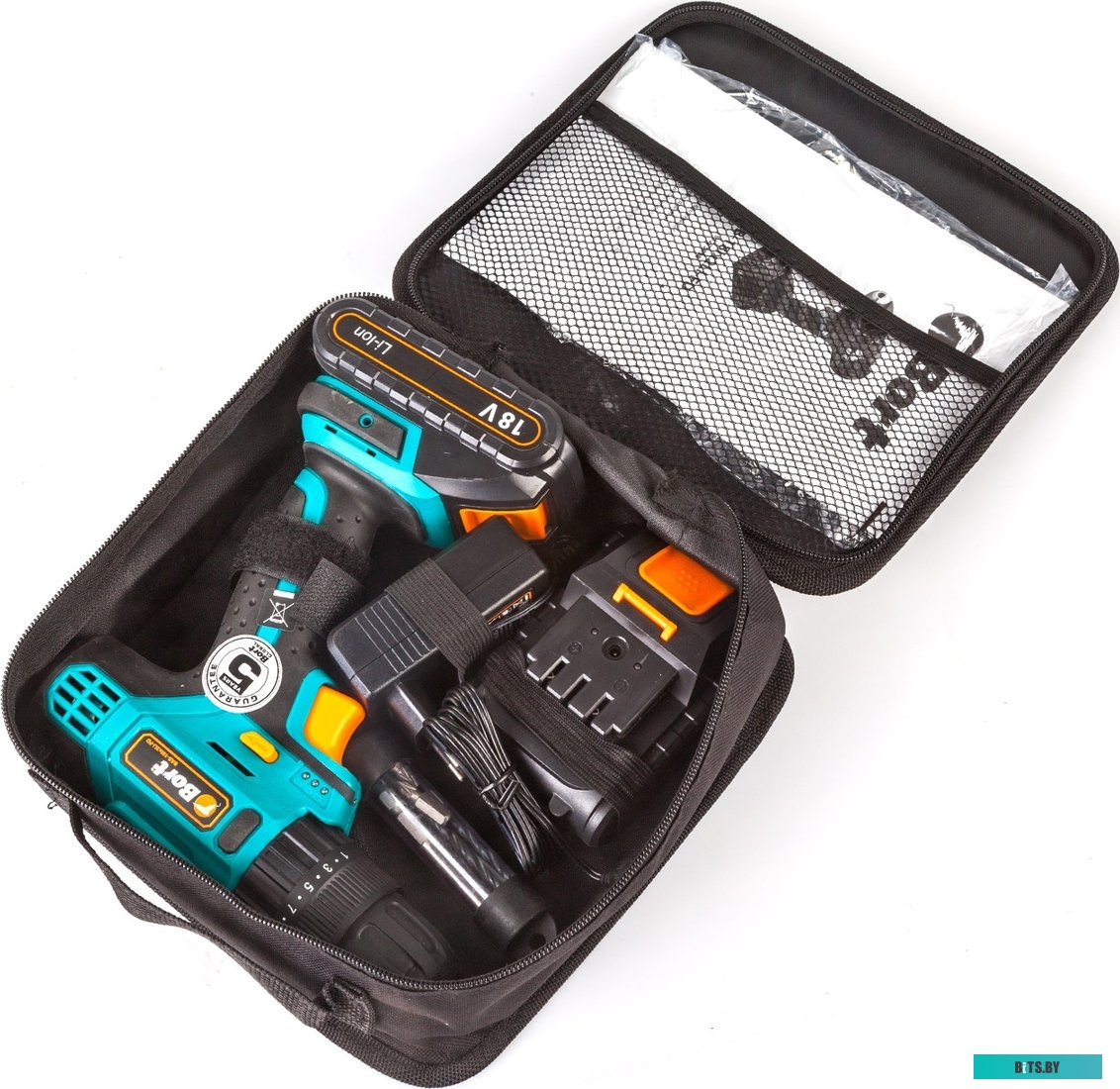 Дрель-шуруповерт Bort BAB-18Ix2Li-FD (с 2-мя АКБ, кейс) <91275998>