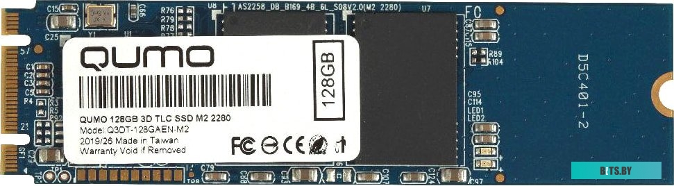 SSD Накопитель QUMO Novation 3D TLC 128GB Q3DT-128GAEN-M2