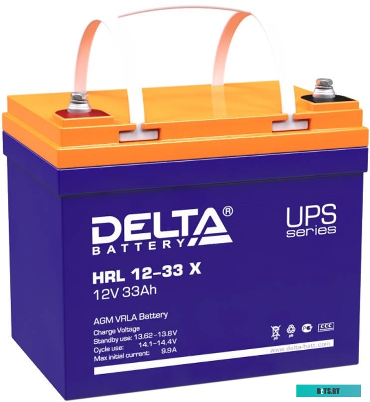 Аккумуляторная батарея Delta HRL 12-33 X 12В/33 А·ч
