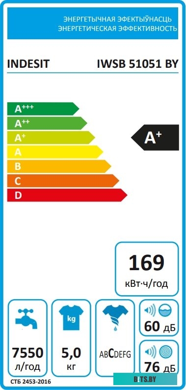 IWSB 51051 BY Стиральная машина INDESIT IWSB 51051 BY