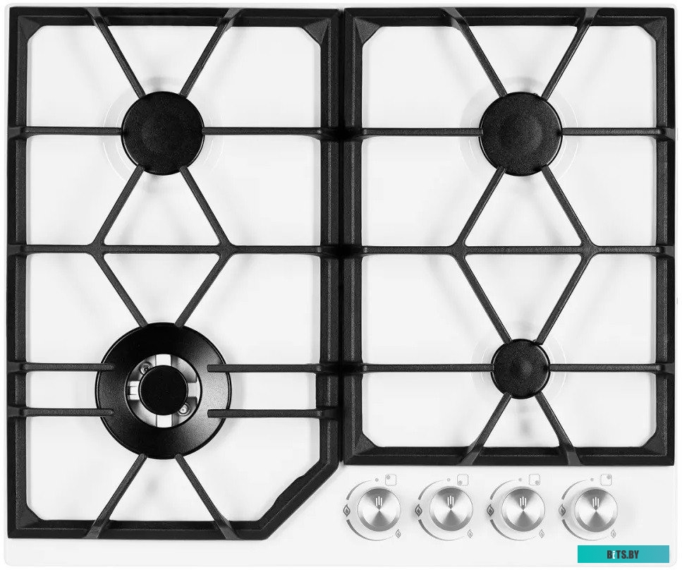 FS 62 W Встраиваемая варочная панель Kuppersberg/ Газ, 60 см, 4 конфорки, белый цвет