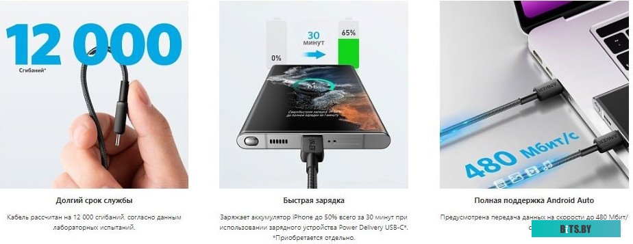 Кабель для мобильных устройств Anker PowerLine 322 A81F5G11