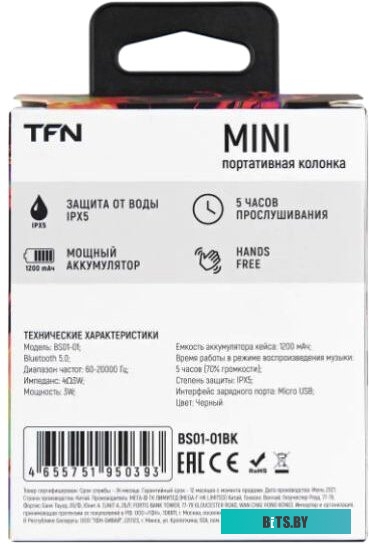 Беспроводная колонка TFN Mini <TFN-BS01-01BK>