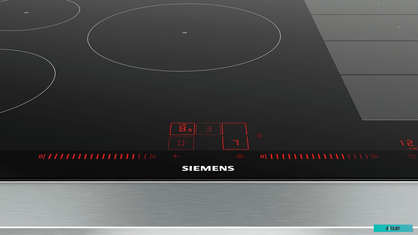 EX875LVC1E Встраиваемая электрическая панель Siemens/ индукционная, 81.20х52 см, количество конфорок: 5, материал панели: стеклокерамика, установка: н