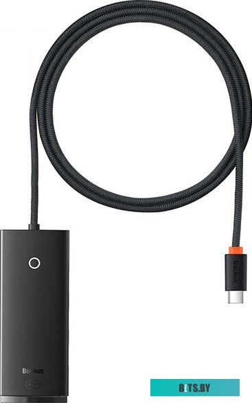 USB-хаб Baseus Lite Series 4-Port USB A - Type C WKQX030401 (1 м, черный)