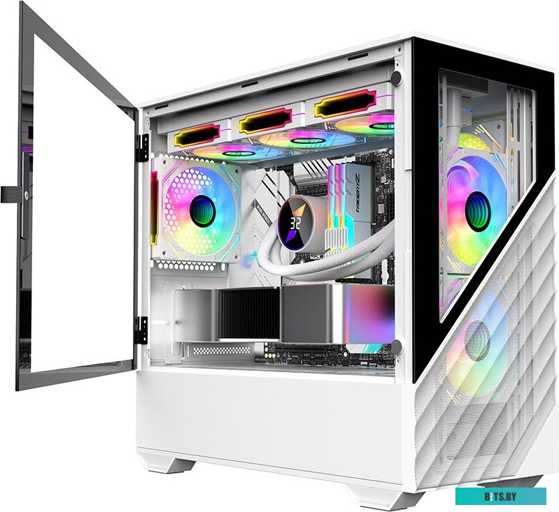 Компьютерный корпус 1stPlayer DK D7 D7-WH-3F1-W