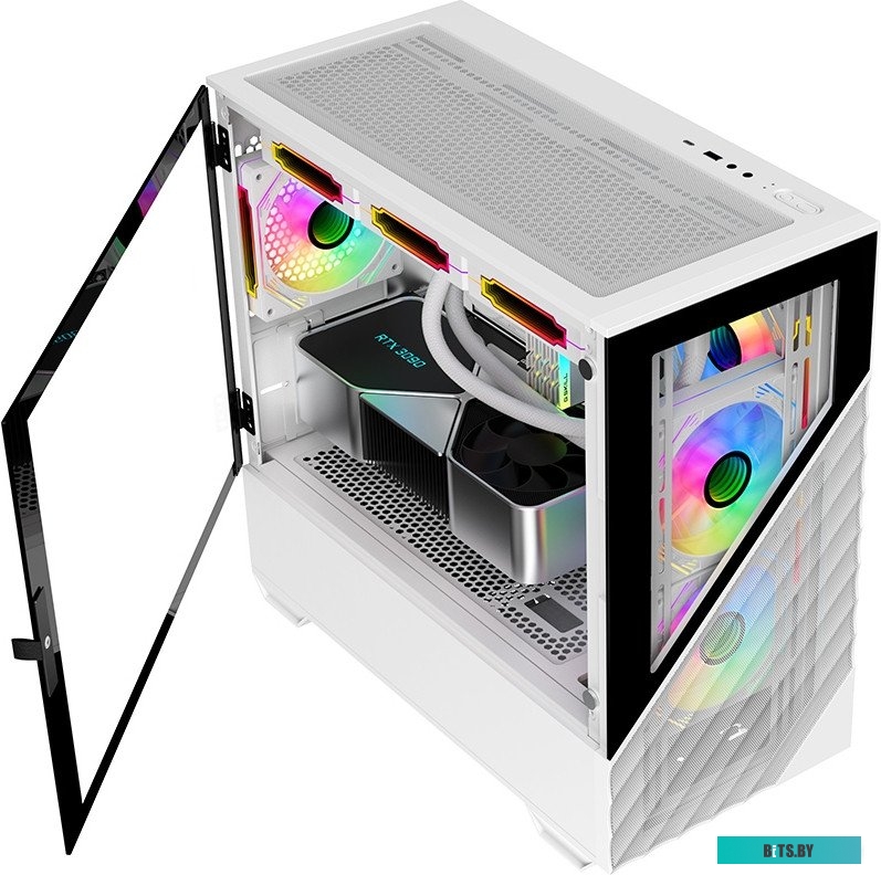 Компьютерный корпус 1stPlayer DK D7 D7-WH-3F1-W