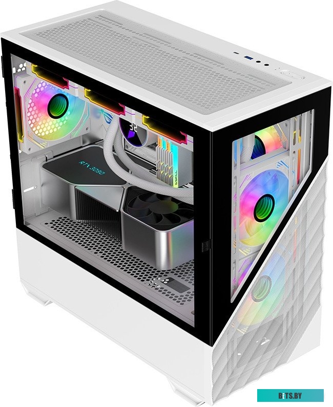 Компьютерный корпус 1stPlayer DK D7 D7-WH-3F1-W