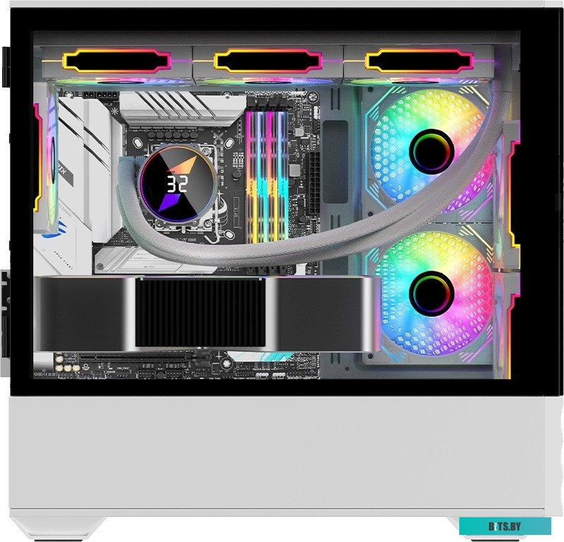 Компьютерный корпус 1stPlayer DK D7 D7-WH-3F1-W