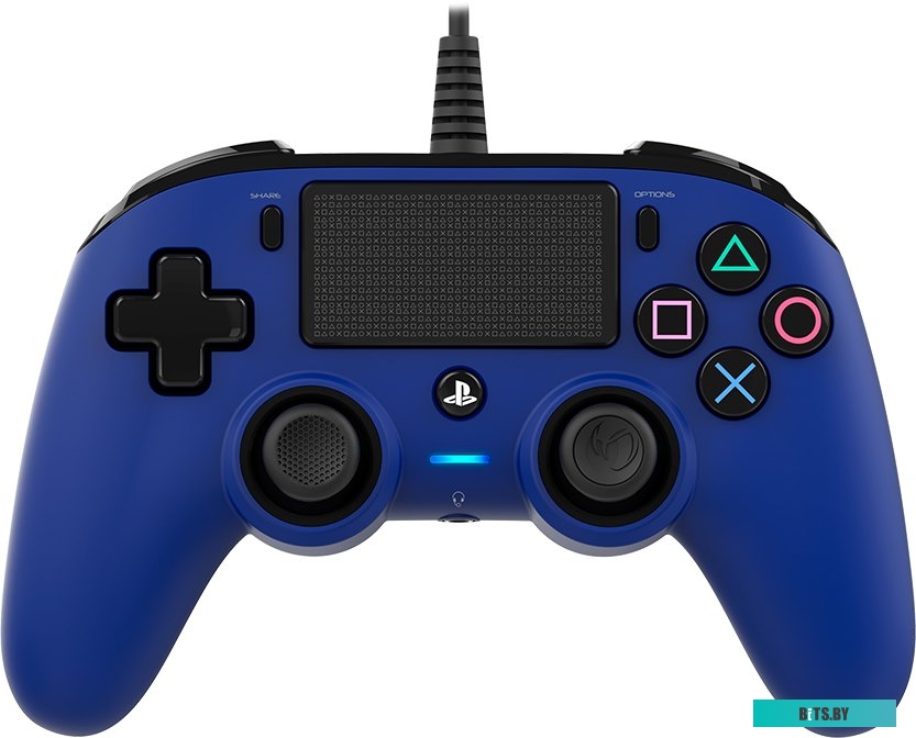Геймпад Nacon Wired Compact (синий) <PS4OFCPADBLUE>