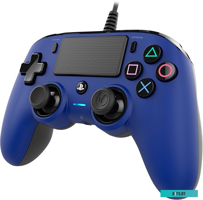 Геймпад Nacon Wired Compact (синий) <PS4OFCPADBLUE>