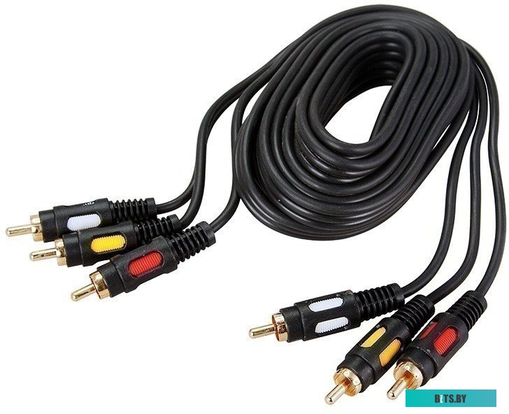 Кабель Rexant 3RCA Plug - 3RCA Plug 17-0215