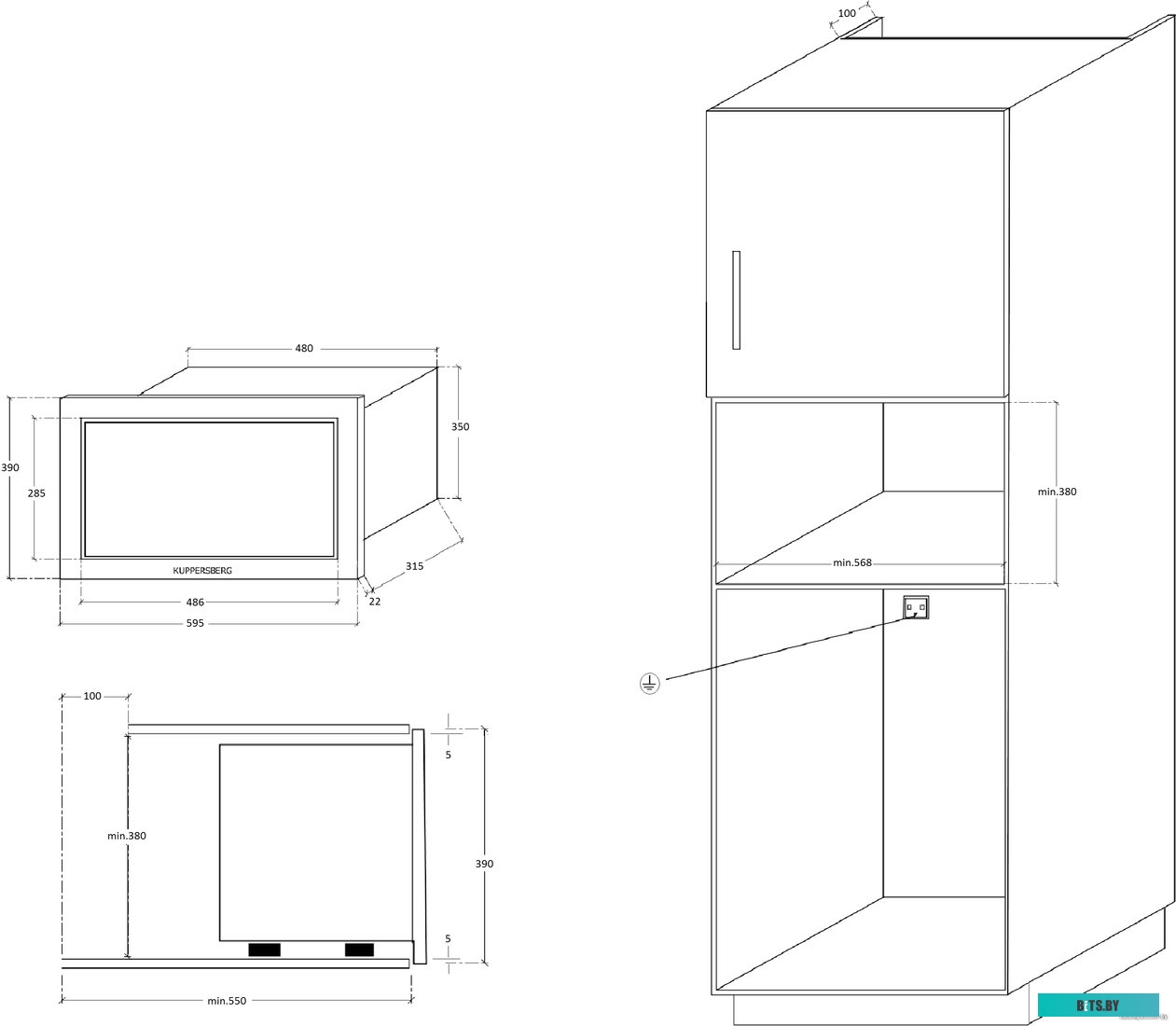 Микроволновая печь Kuppersberg HMW 655 X