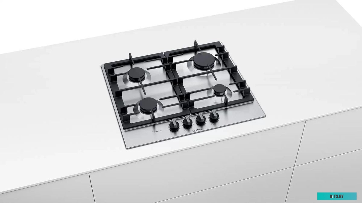 PCP6A5B90M Газ,  !! 5.2x58.2x52, нерж.сталь, независимая, серебристая, автоподжиг, газ-контроль