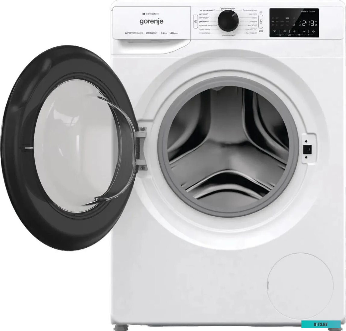 WPNEI82SBSWIFI/C Стиральная машина узкая Gorenje WPNEI82SBSWIFI/C, с фронтальной загрузкой, с паром, 8кг, 1200об/мин, инверторная