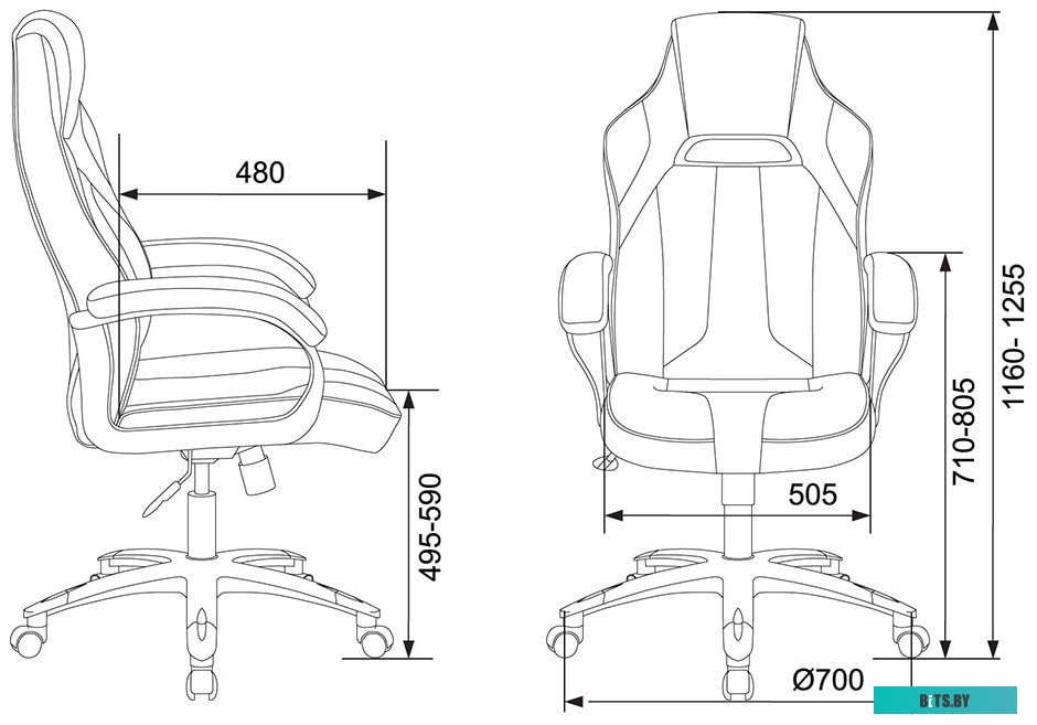 Кресло Zombie Viking 2 Aero (черный/красный) <VIKING 2 AERO RED>