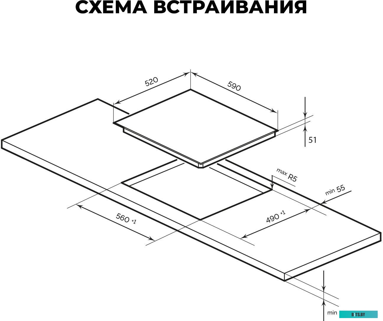 CHPE000024 Электрическая варочная панель LEX EVH 642D BL,  Hi-Light,  независимая,  черный