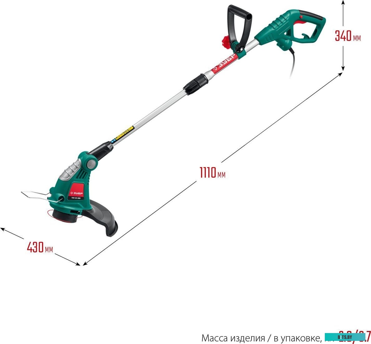 ТСН-33-600 Триммер электрический Зубр ТСН-33-600