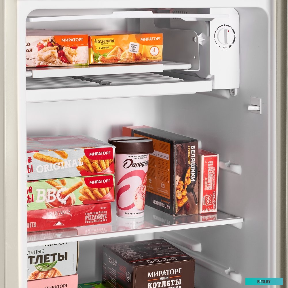 КА-00023094 Холодильник однокамерный MAUNFELD MFF83RBG DeFrost, бежевый