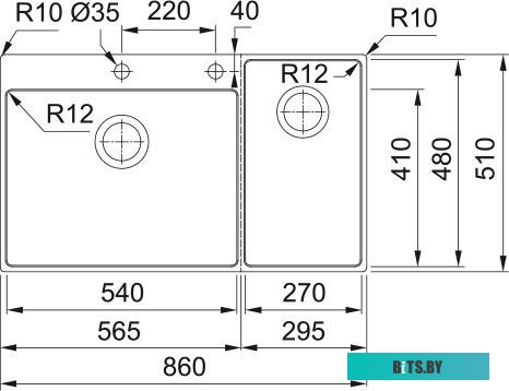055Y7 Степлер KW-Trio 20 листов, 100 скоб,  черный [055y7]
