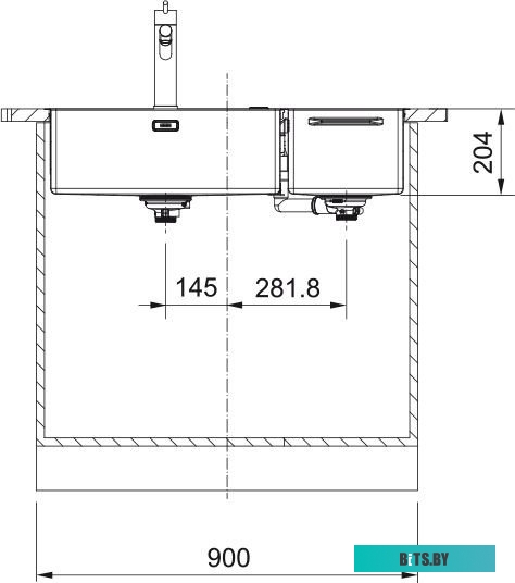 055Y7 Степлер KW-Trio 20 листов, 100 скоб,  черный [055y7]