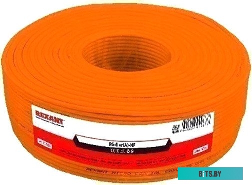 Коаксиальный кабель Rexant RG-6 нг(А)-HF 01-2654