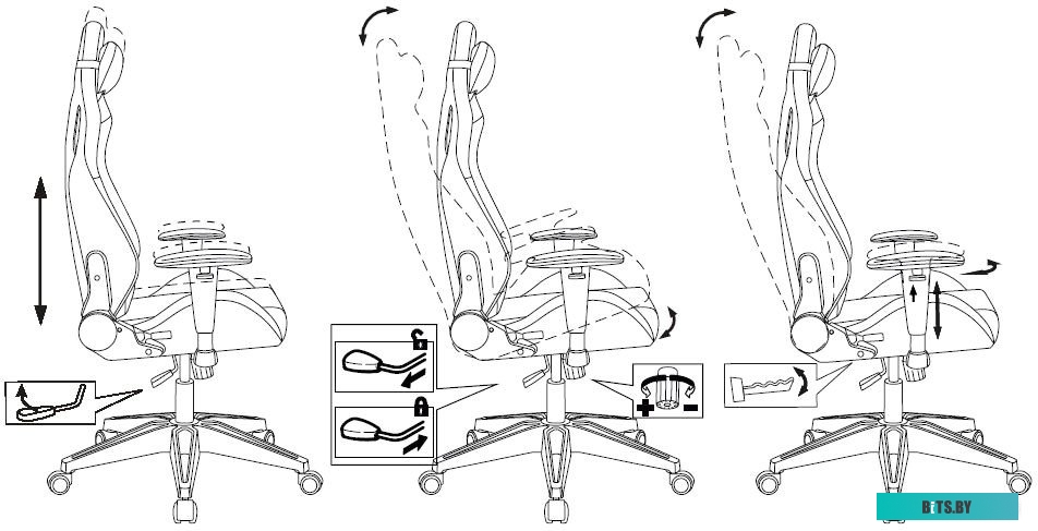 Бюрократ Knight Outrid Smile (экокожа черный)