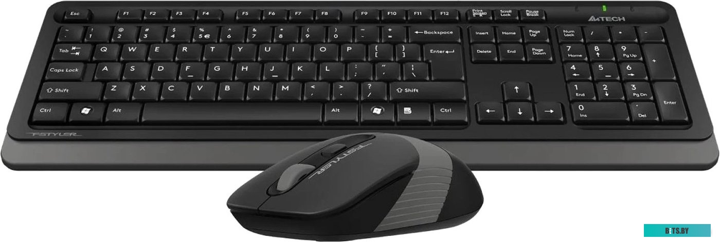 Комплект (Клавиатура + мышь) A4Tech Fstyler FG1010S (черный/серый)