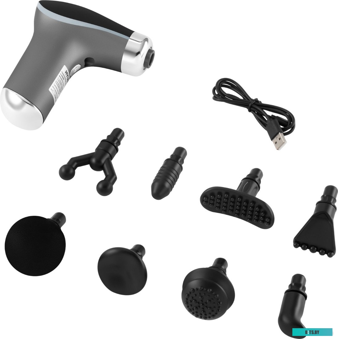 H-MG893 Массажер для тела Hyundai H-MG893,  серебристый,  черный