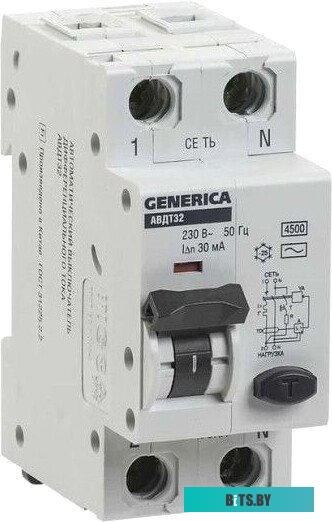 Выключатель автоматический дифференциального тока Generica MAD25-5-032-C-30