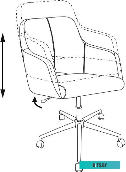 Офисное кресло (Стул) Бюрократ CH-380SL/21BLUESTEEL (голубой)