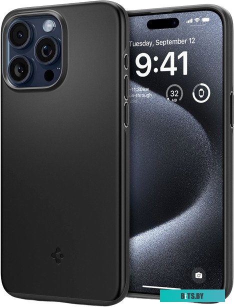Чехол Spigen Thin Fit для iPhone 15 Pro ACS06686 (черный)