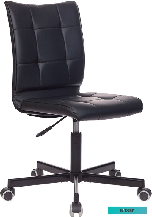 CH-320M/BLACK Кресло Бюрократ CH-320M черный эко.кожа крестов. металл черный