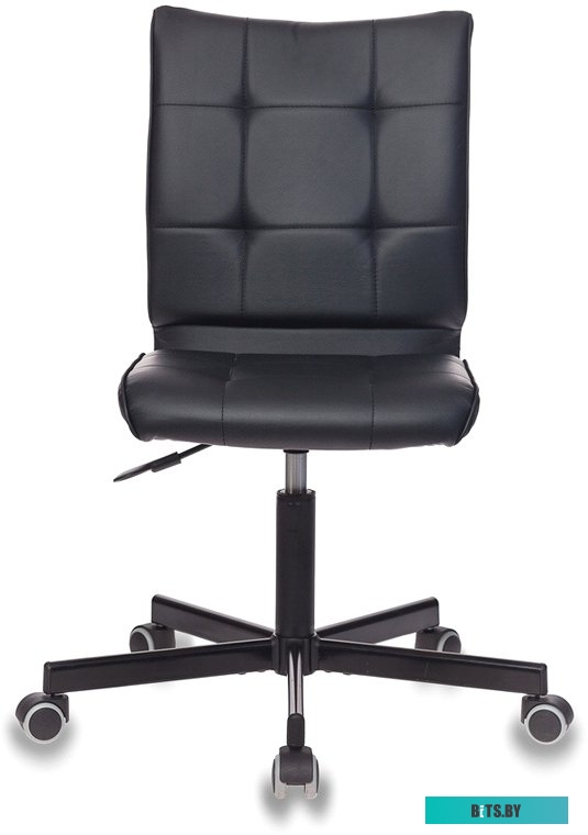 CH-320M/BLACK Кресло Бюрократ CH-320M черный эко.кожа крестов. металл черный