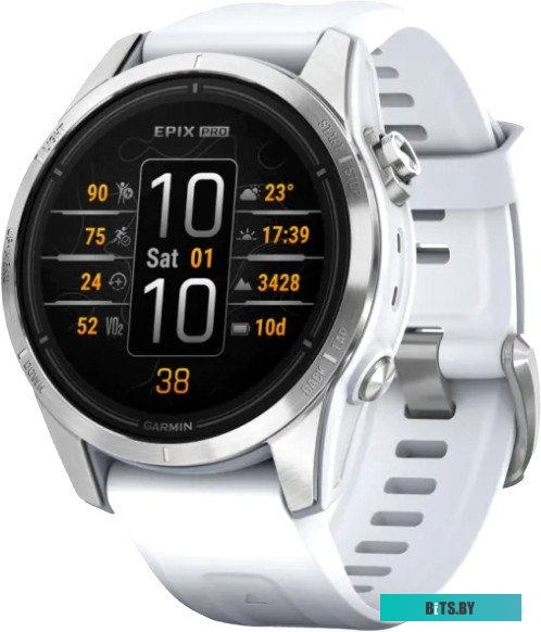 Умные часы Garmin Epix Pro Gen 2 Standard 42 мм (серебро/белый камень) 010-02802-01