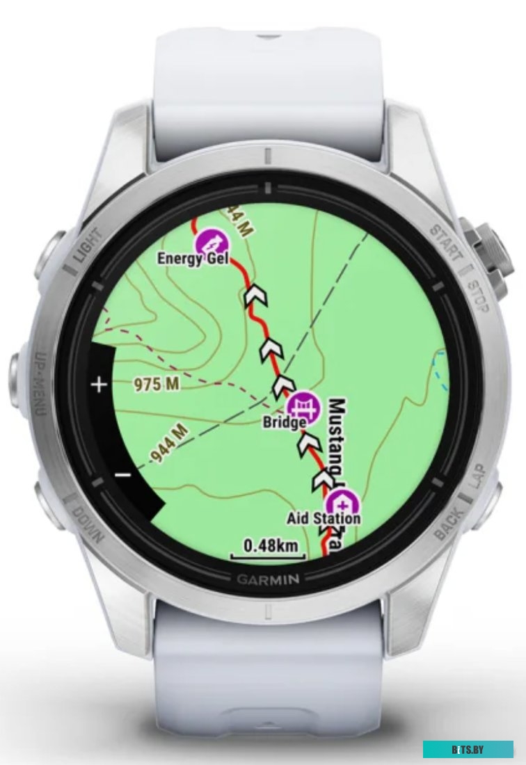 Умные часы Garmin Epix Pro Gen 2 Standard 42 мм (серебро/белый камень) 010-02802-01