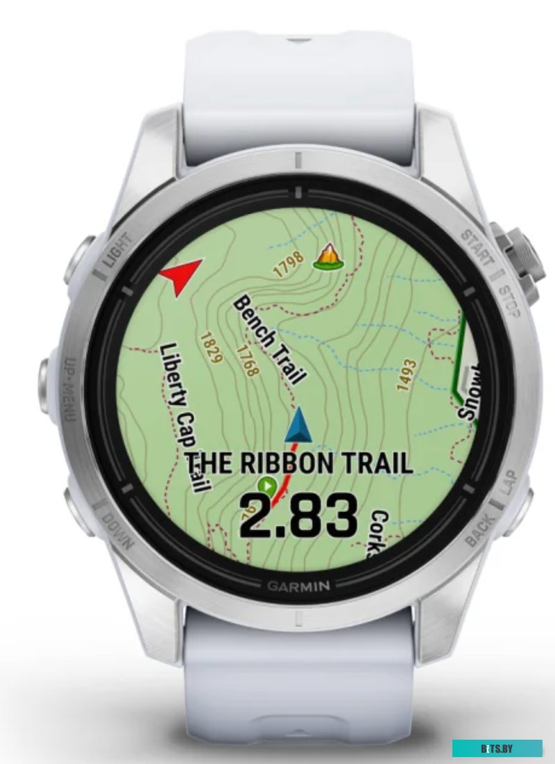 Умные часы Garmin Epix Pro Gen 2 Standard 42 мм (серебро/белый камень) 010-02802-01