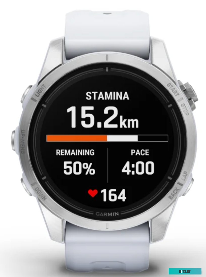 Умные часы Garmin Epix Pro Gen 2 Standard 42 мм (серебро/белый камень) 010-02802-01