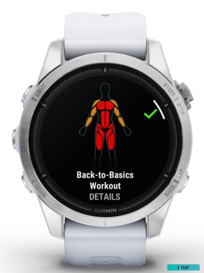 Умные часы Garmin Epix Pro Gen 2 Standard 42 мм (серебро/белый камень) 010-02802-01