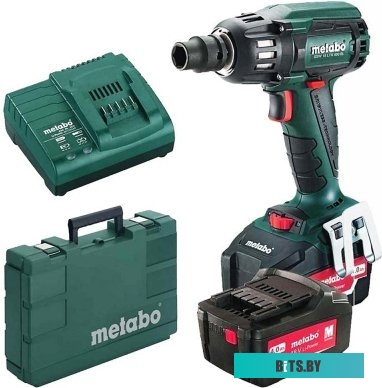 Гайковерт Metabo SSW 18 LTX 400 BL 602205650 (с 2-мя АКБ, кейс)