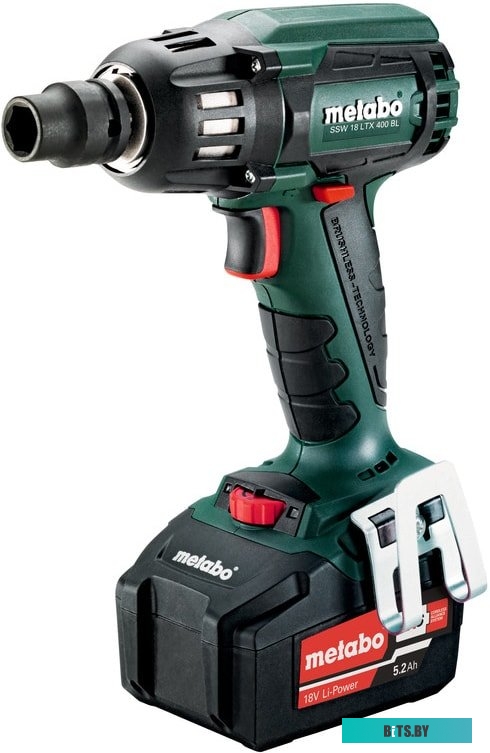 Гайковерт Metabo SSW 18 LTX 400 BL 602205650 (с 2-мя АКБ, кейс)